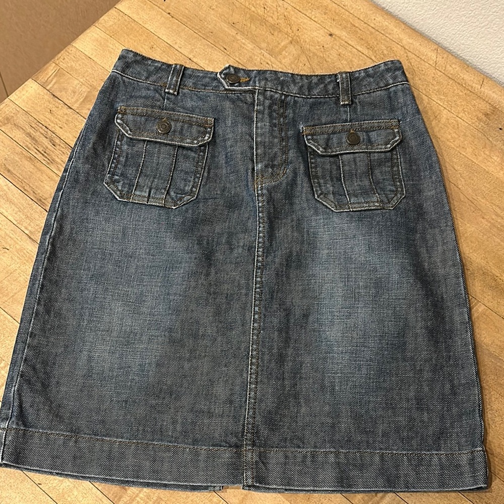 Classic Denim Pencil Skirt